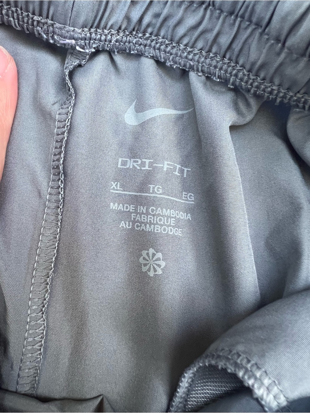 Nike boys Gray Dri‑Fit shorts